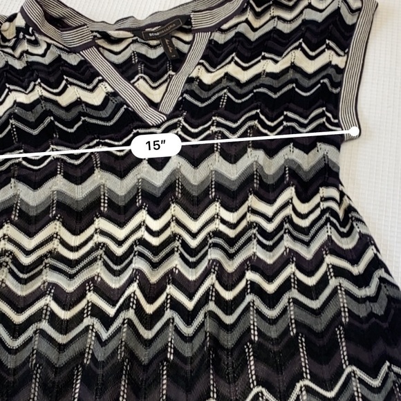 BCBGMaxazria Black & Cream Knit Pattern Mini Dress Fully Lined Size XSmall - Picture 12 of 14